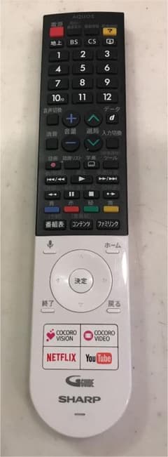 ぽ様専用　シャープAQUOSの純正テレビリモコンのサムネイル