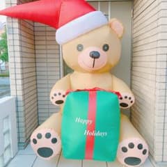 クリスマス　エアバルーン／くま　エアブローのサムネイル