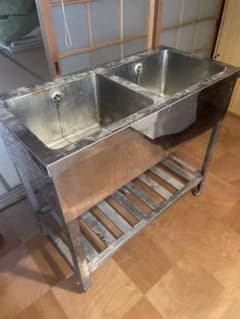 二口シンク　業務　値引きしました　売り切りですのサムネイル
