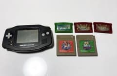 【ジャンク品】ゲームボーイアドバンス　　ポケモン赤緑 エメラルド、ルビー2本のサムネイル