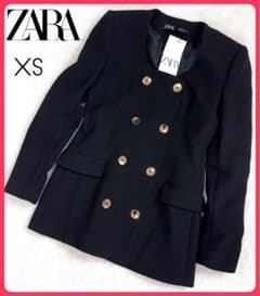 ✨新品未使用タグ付き✨ZARA Scoop neck blazer 金ボタン - メルカリ