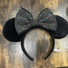 ディズニー カチューシャ ミニー スパンコール 黒のサムネイル