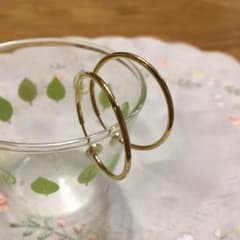 イヤリング 金色 フープのサムネイル