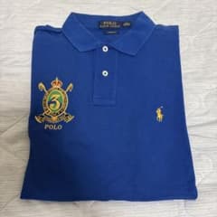 POLO RALPH LAUREN ポロシャツ ブルー 刺繍のサムネイル