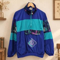 90's vintage トラックジャケット ブルー アメカジy2kのサムネイル