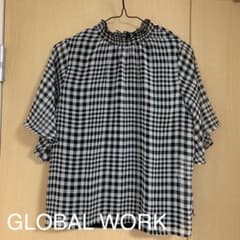 グローバルワーク チェックブラウスのサムネイル