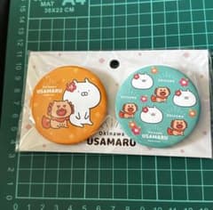 うさまる　ご当地　缶バッジ　沖縄　シーサーsgvcw - 2