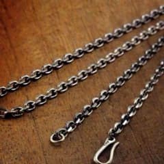 細角チェーン 4mm 60cm イーグルフック ホイール ネックレスのサムネイル