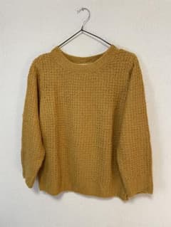 chocol raffine robe マスタード 長袖ニットのサムネイル