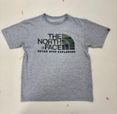 THE NORTH FACE カモフラロゴ Tシャツ グレー メンズ　Mのサムネイル