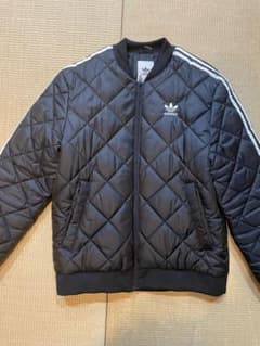 adidas ブラック キルティングジャケットのサムネイル