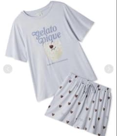 ジェラートピケ 【接触冷感】ケーキワンポイントTシャツ&ハート柄