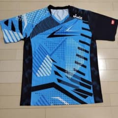 新品Juic卓球ウェア Mサイズ 青/黒のサムネイル