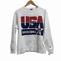 90s チャンピオン USA製 USA BASKETBALL スウェット M 白 - メルカリ