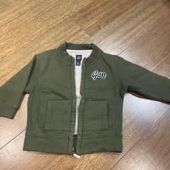 baby GAP ジップアップパーカー カーキ 2歳のサムネイル
