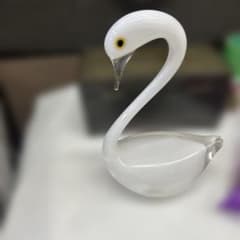 美品】MultiGlass⭐️マルティグラス⭐️スワン⭐️ガラスオブジェ