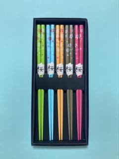 桜柄 おてもと箸 5膳セットのサムネイル