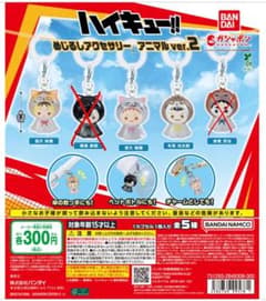ハイキュー!! めじるしアクセサリー アニマルver.2 3種類セットのサムネイル