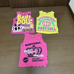 サイズ110  BABYDOLLタンクトップ3点のサムネイル