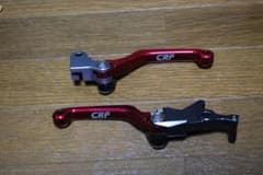 ホンダCRF用 可倒式ブレーキ・クラッチレバーセット レッド - 3