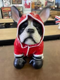 ボクサー ボストンテリア オブジェ 置物 フレブル ボクシング 犬 いぬ