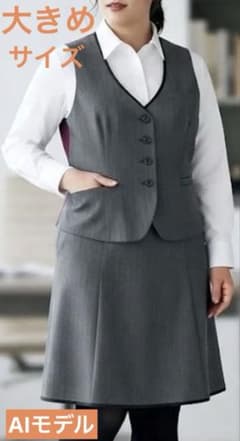 【ENJOY 】大きいサイズ19号 23号　セットアップ　事務服のサムネイル