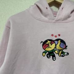 パワーパフガールズ 刺繍 パーカー ピンクのサムネイル