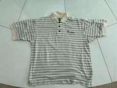 Cutter & Buckストライプポロシャツ Mワイアラエゴルフマウイ島ハワイ