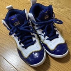 Mizuno バスケットボールシューズ 19.0cm ホワイト/ネイビーのサムネイル