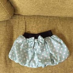90サイズ可愛いドットリボンパンツ美品のサムネイル
