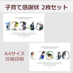 子育て感謝状 | A4サイズ | 2枚1セット | typeCのサムネイル