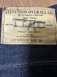 濃紺 】Stevenson Overall Co. デニム LOT 757 - メルカリ