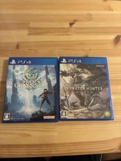 [중고품] PS4 소프트 원피스 오디세이 & 몬스터 헌터 월드