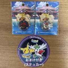 ポケモンセンターオキナワ ロゴピンズ 2個セット　おまけ付きのサムネイル