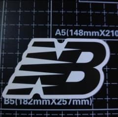防水ステッカー　ニューバランス　【商品番号B0044】