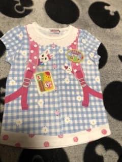 夏物最終値下げ！ミキハウス　Tシャツ　サイズ80☆新品未使用！のサムネイル