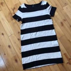 H&M♡ボーダーワンピース♡妊婦さんにも♡即購入okのサムネイル