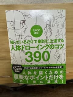 【古本】TACO直伝！知っているだけで劇的に上達する人体ドローイングのコツ390のサムネイル