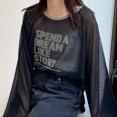 CIAOPANIC TYPYシアーフロッキープリントラグランニットのサムネイル