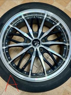 【中古】Preciousプレシャス18インチホイールタイヤ1本（4本セット）② 中古】Preciousプレシャス18インチホイールタイヤ1本（4本セット）③
