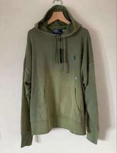 新品　ラルフローレン　パーカー　グリーン系フーディ　L 楽天市場】ラルフローレン POLO Ralph Lauren 前V スウェット パーカー
