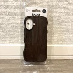 【 美品 未使用に近い 】holdit スマホケース iPhone16 ブラウンのサムネイル