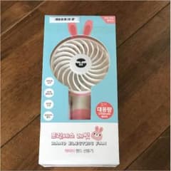 韓国 扇風機 うさぎ ピンク ハンディのサムネイル