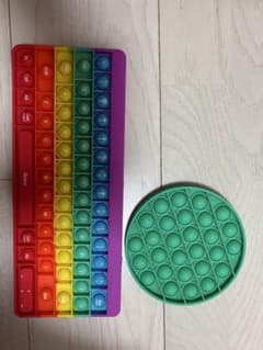 プッシュポップ キーボード型 丸型 2点セットのサムネイル