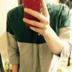 5分袖バイカラーシャツのサムネイル