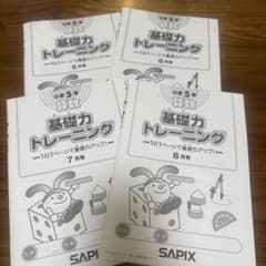 SAPIX 小学5年 算数 基礎力トレーニング 5月〜8月 - メルカリ