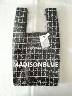 MADISONBLUE SHOP BAG S TWEEDツイードバッグ☆ブラック - メルカリ