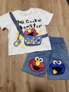 エルモ　セサミストリート　セットアップ　セトア　キッズ服　男の子　女の子ベビー服のサムネイル