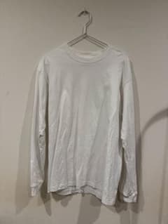 Hanes BEFFY-T XL ホワイト長袖カットソーのサムネイル