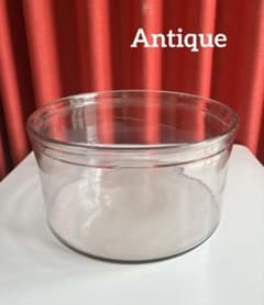 アンティーク ガラス鉢 φ29cm 古道具 ゆらゆらガラス めだか鉢 水盤